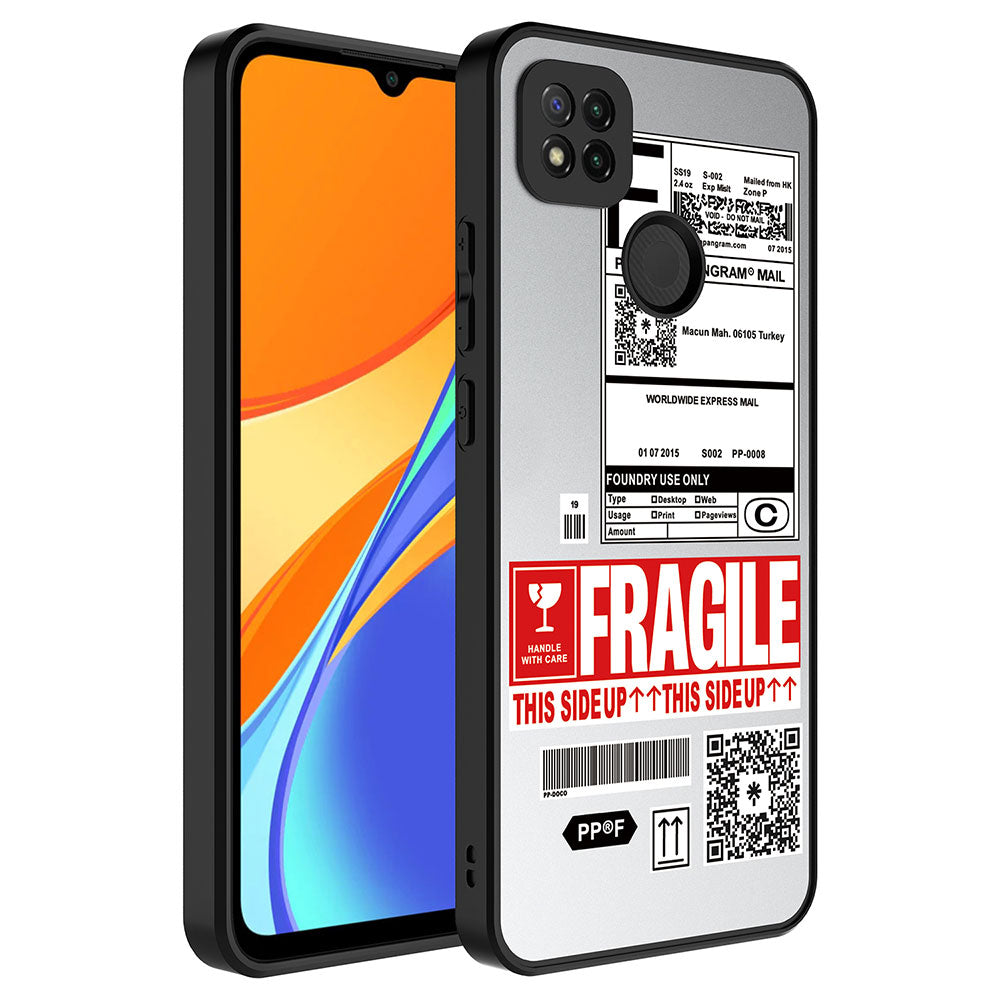 Xiaomi Redmi 10A Kılıf Aynalı Desenli Kamera Korumalı Parlak Zore Mirror Kapak Fragile
