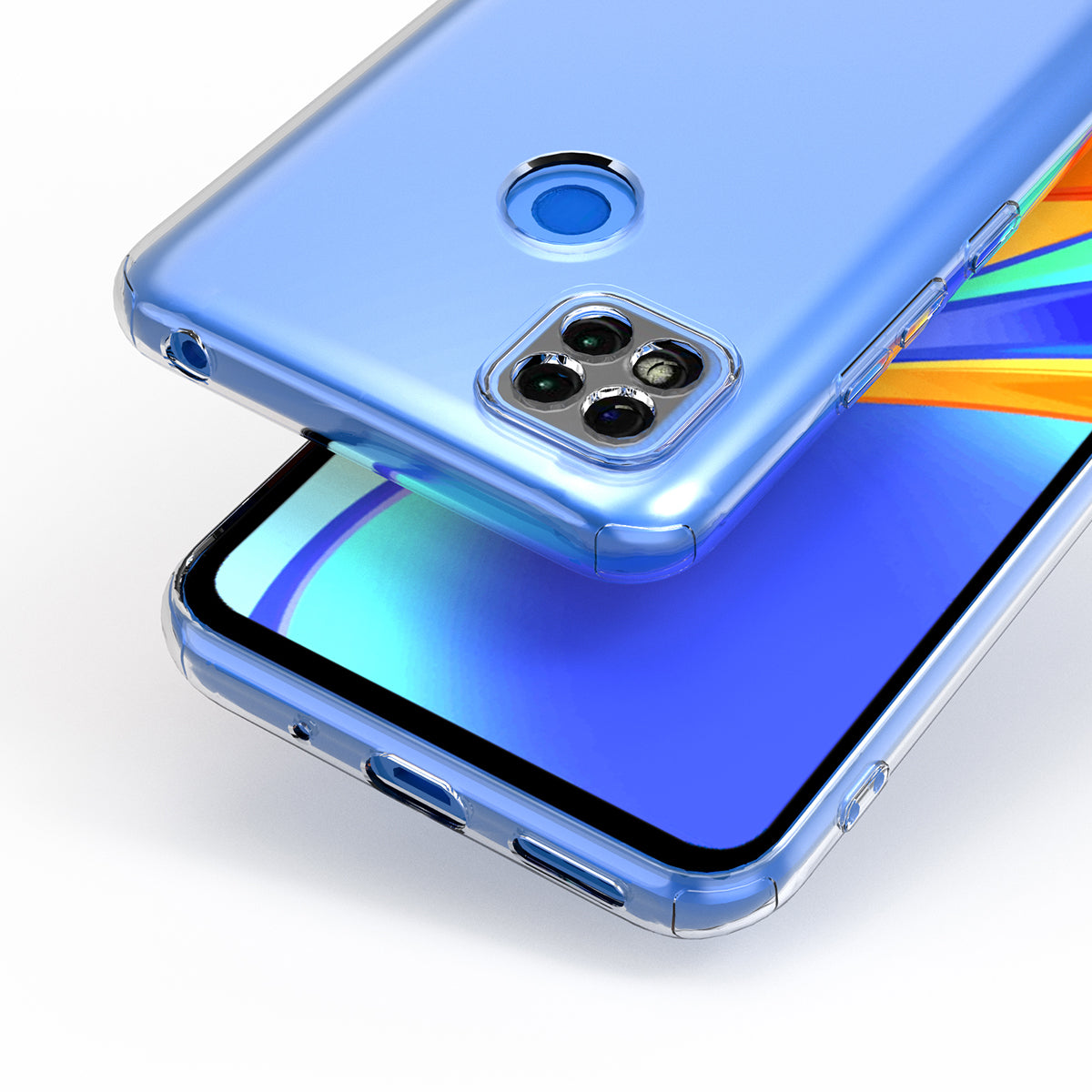 Xiaomi Redmi 10A Kılıf Zore Süper Silikon Kapak Renksiz