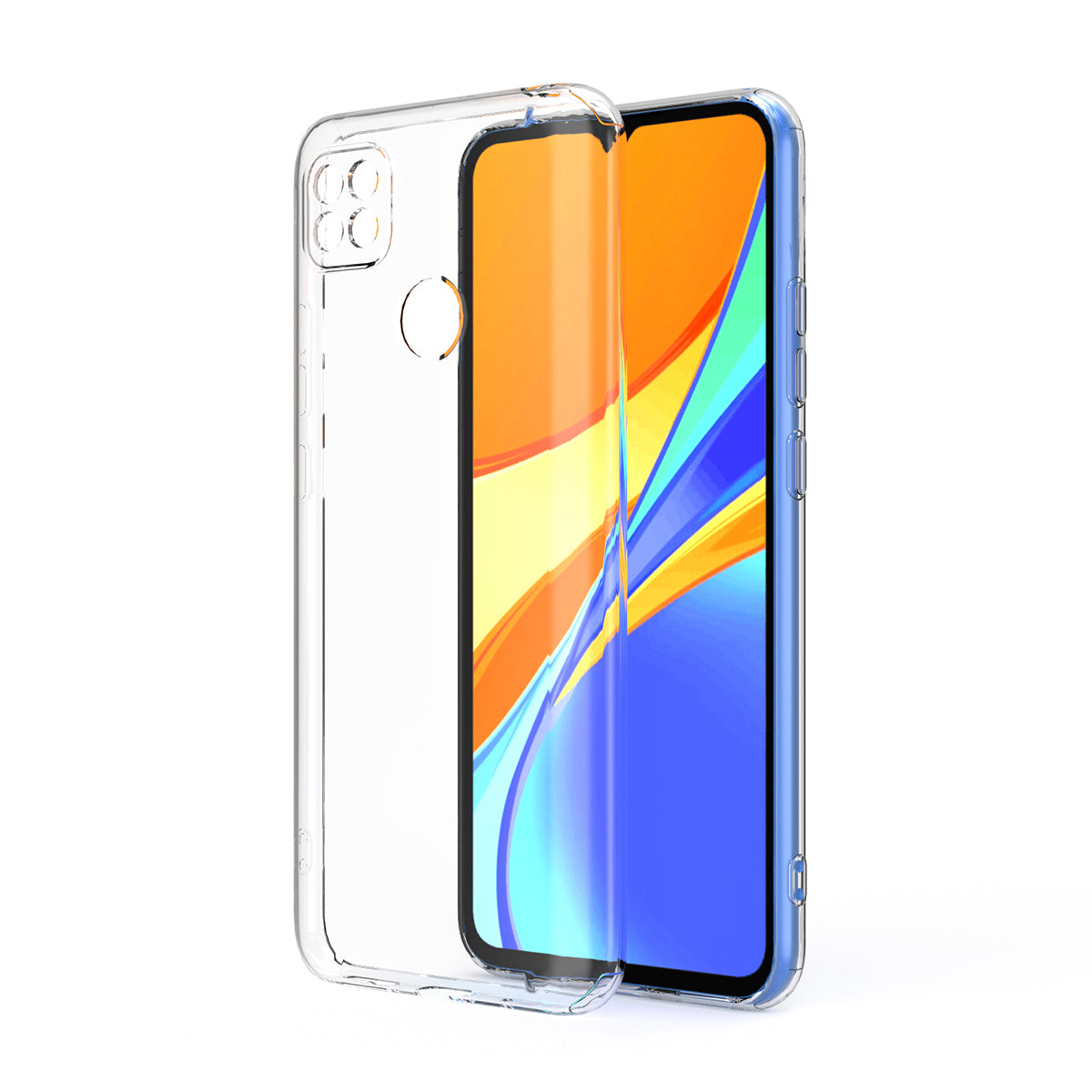 Xiaomi Redmi 10A Kılıf Zore Süper Silikon Kapak Renksiz