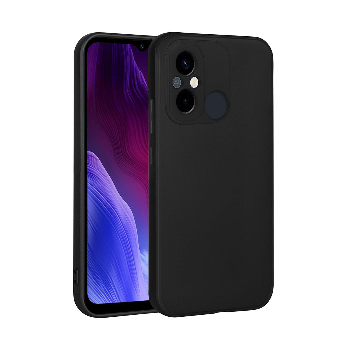 Xiaomi Redmi 12C Kılıf Zore Premier Silikon Kapak Siyah