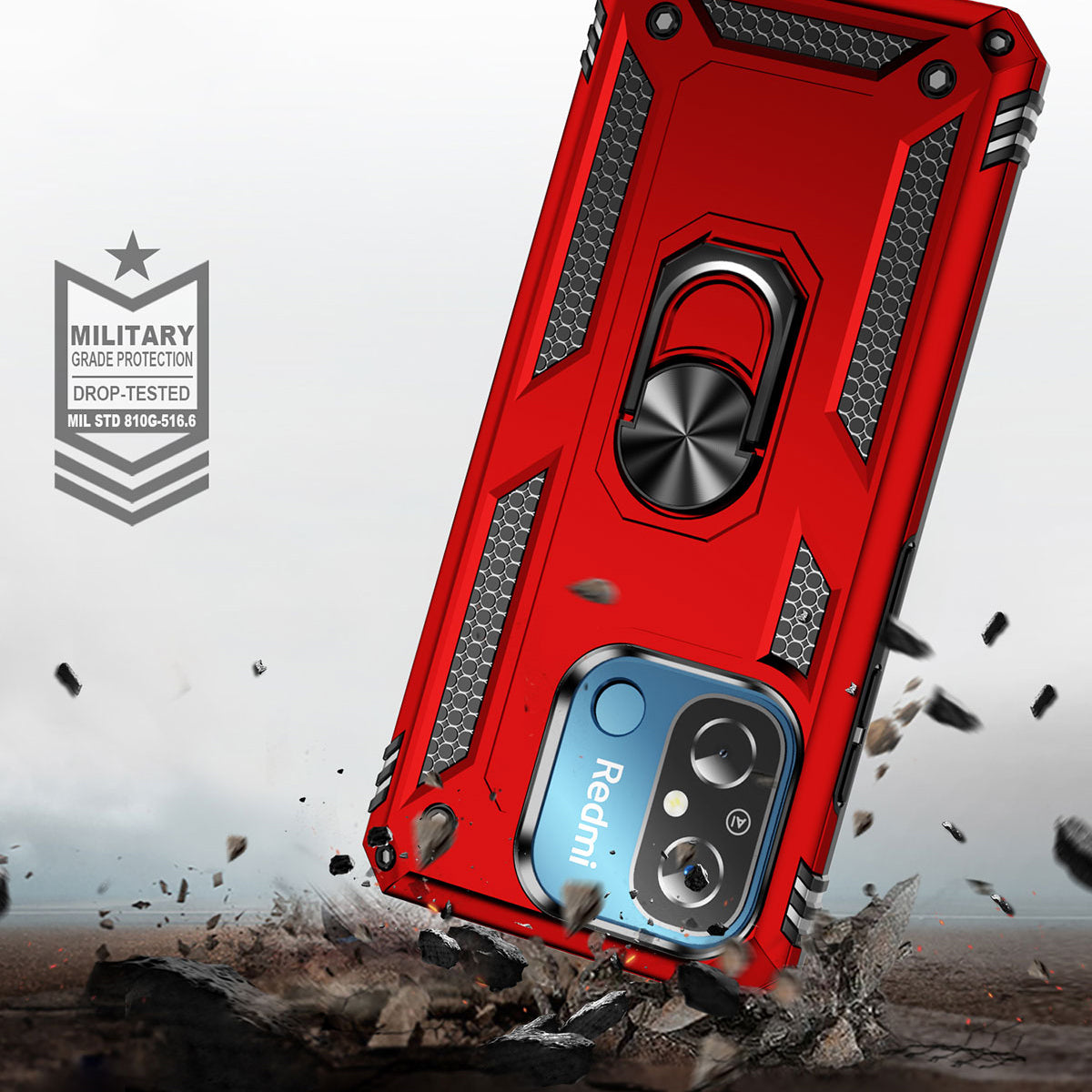 Xiaomi Redmi 12C Kılıf Zore Vega Kapak Siyah