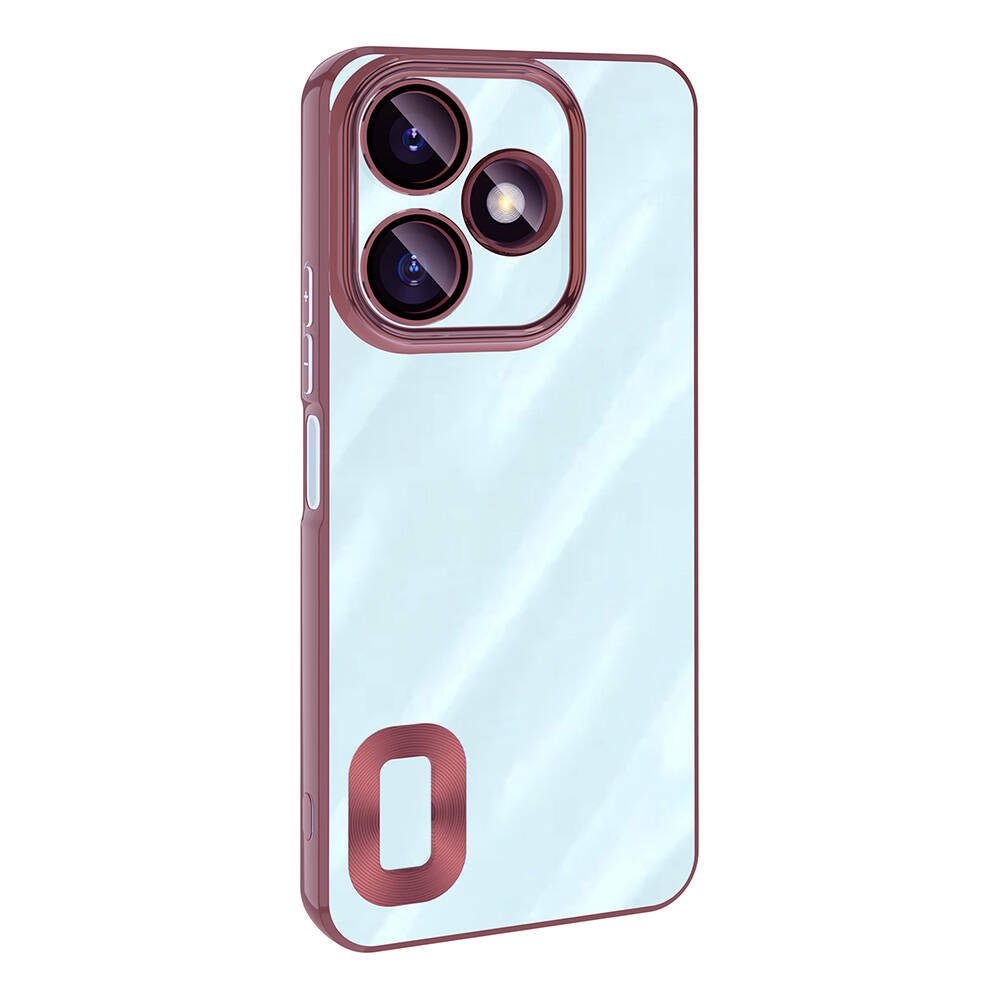 Xiaomi Redmi 13 4G Kılıf Kamera Korumalı Logo Gösteren Zore Omega Kapak Sierra Mavi