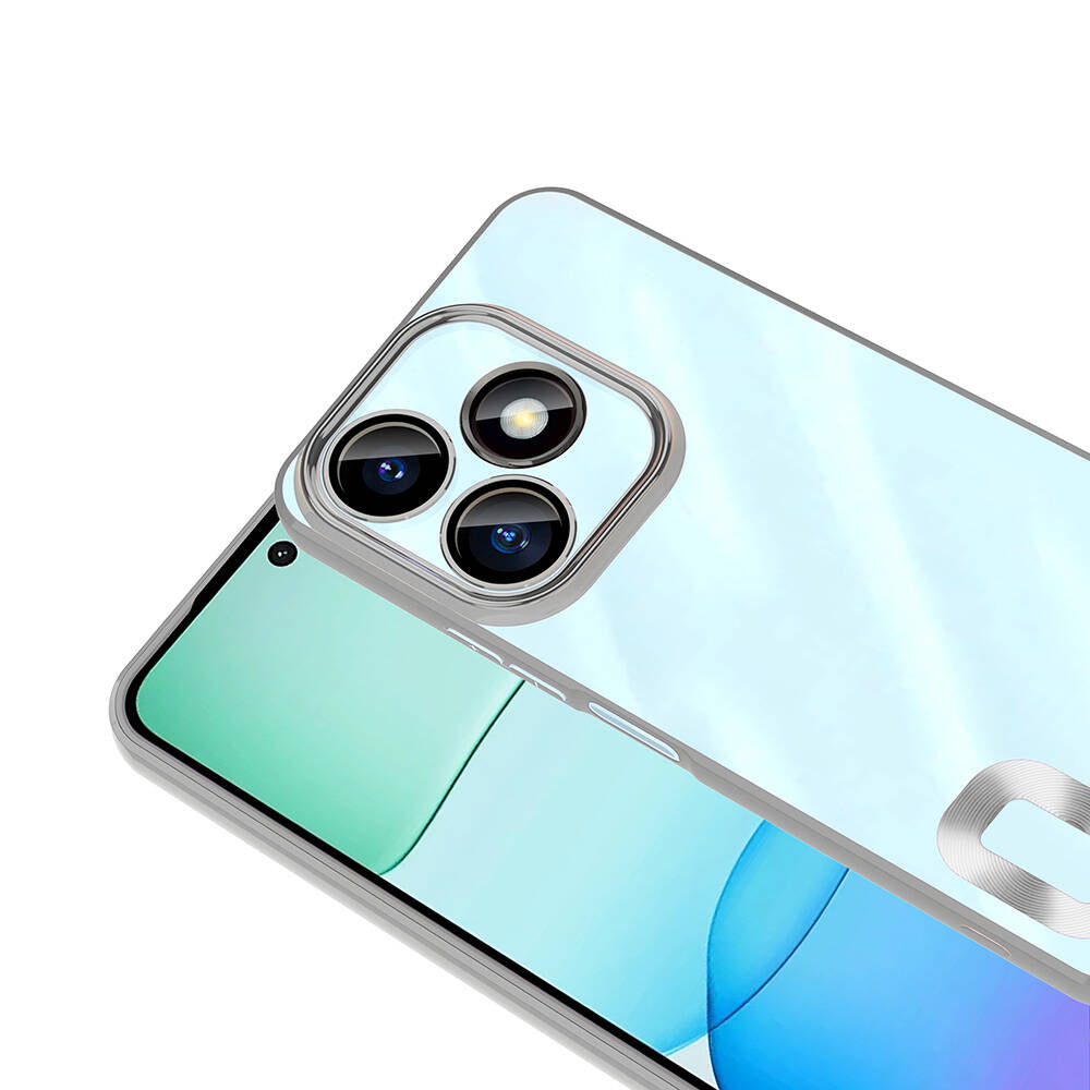 Xiaomi Redmi 13 4G Kılıf Kamera Korumalı Logo Gösteren Zore Omega Kapak Lila