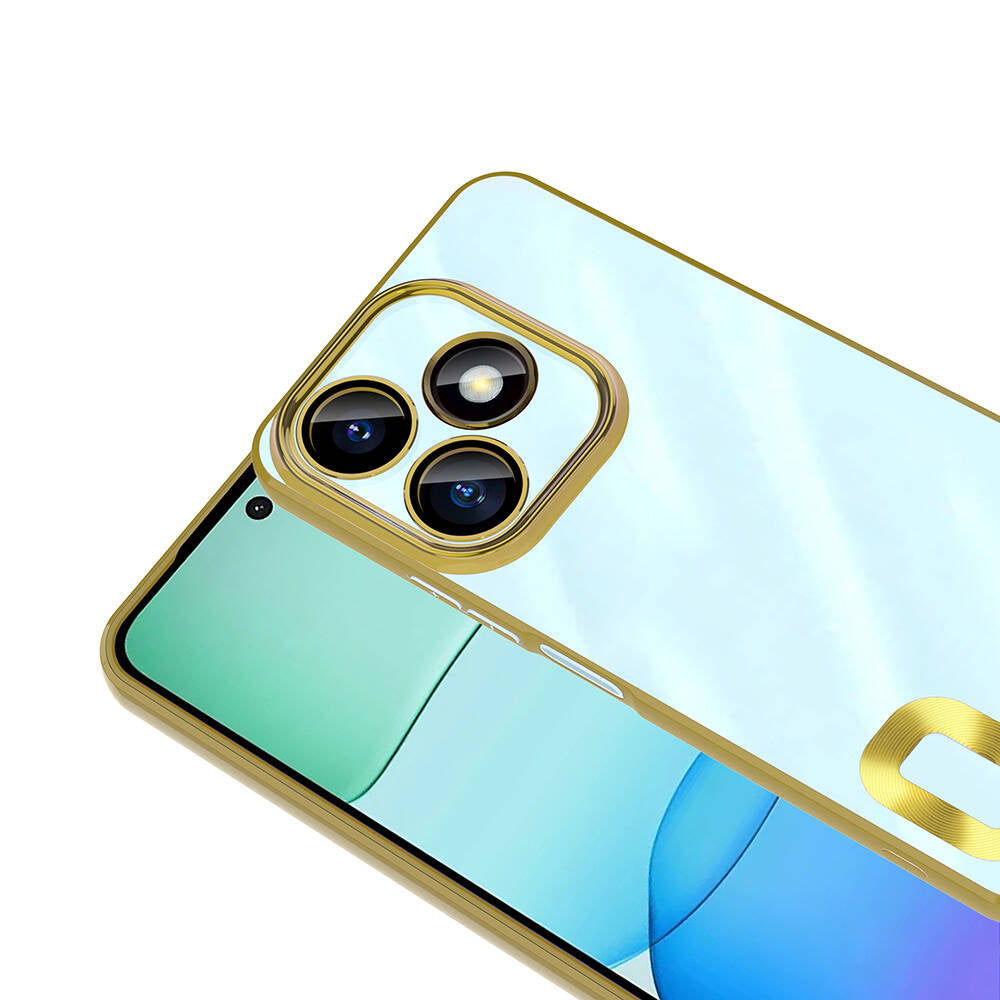 Xiaomi Redmi 13 4G Kılıf Kamera Korumalı Logo Gösteren Zore Omega Kapak Lila