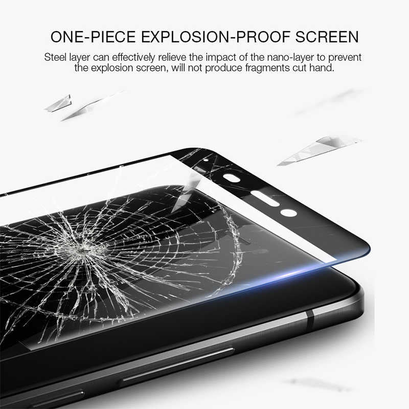 Xiaomi Redmi 4A Zore Kenarları Kırılmaya Dayanıklı Cam Ekran Koruyucu Siyah