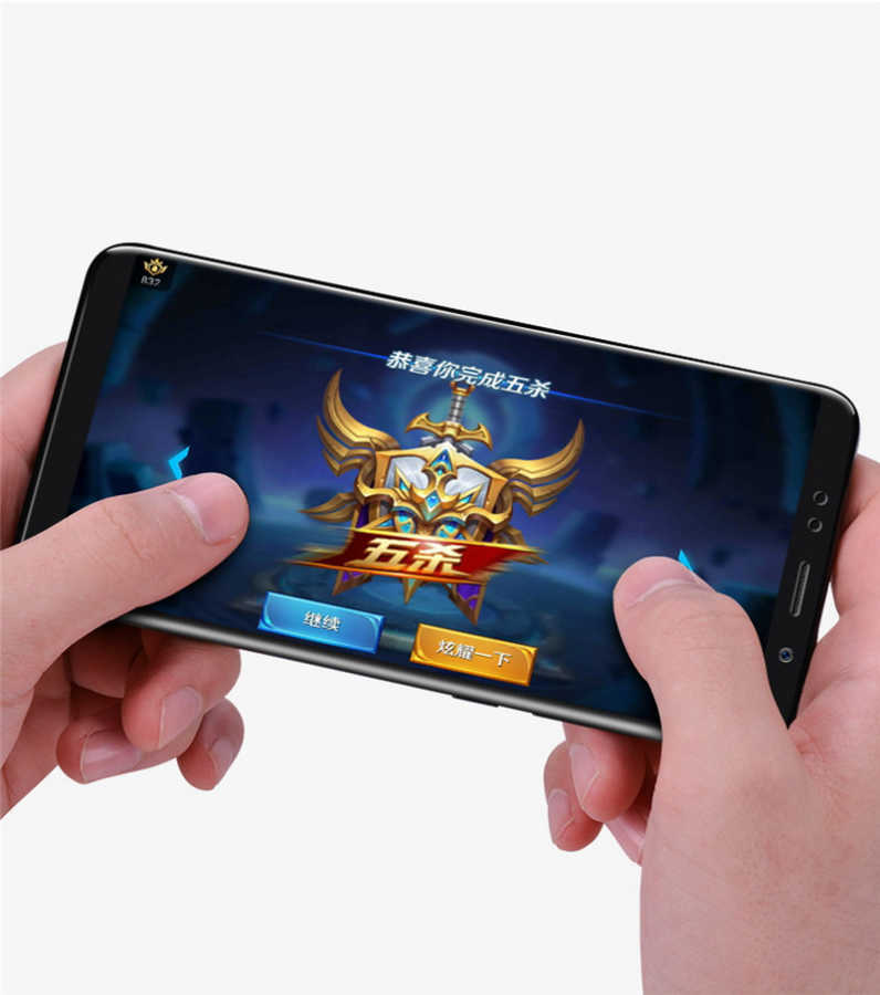 Xiaomi Mi 6X Zore Kenarları Kırılmaya Dayanıklı Cam Ekran Koruyucu Siyah