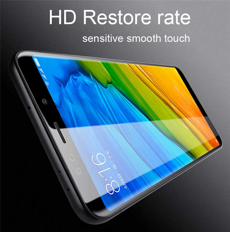 Xiaomi Mi 6X Zore Kenarları Kırılmaya Dayanıklı Cam Ekran Koruyucu Siyah
