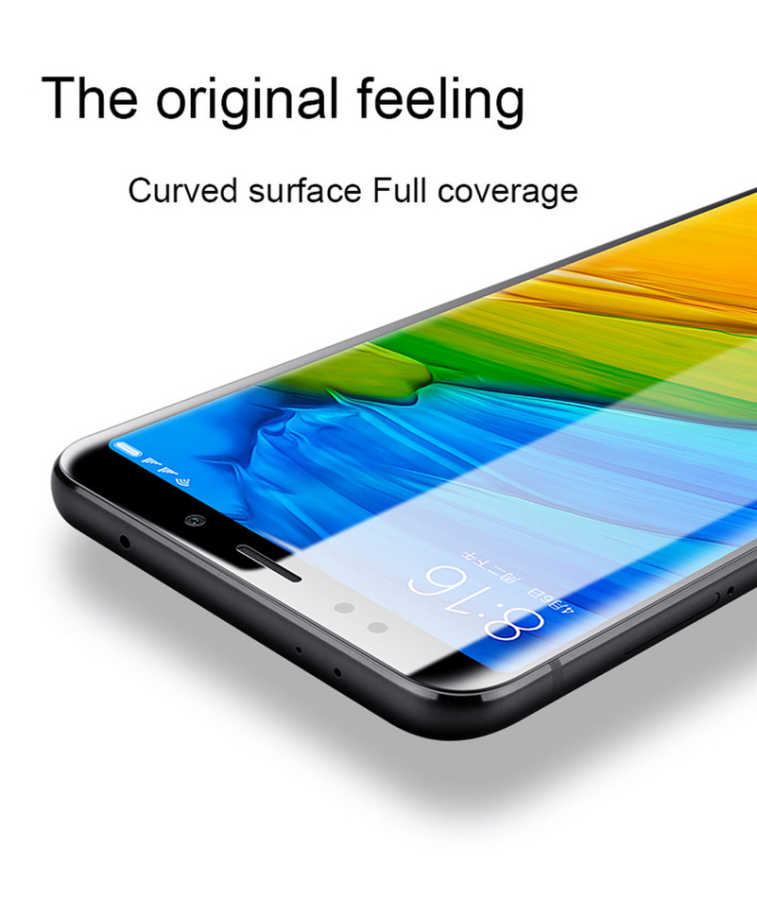 Xiaomi Mi 6X Zore Kenarları Kırılmaya Dayanıklı Cam Ekran Koruyucu Siyah