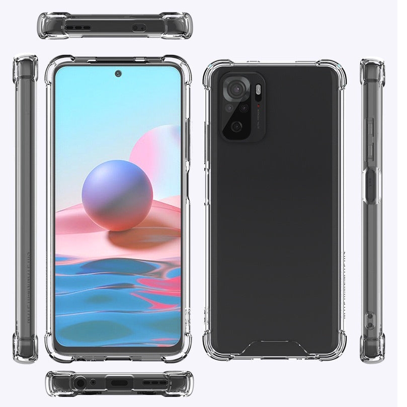 Xiaomi Redmi Note 10S Kılıf Zore Nitro Anti Shock Silikon Renksiz