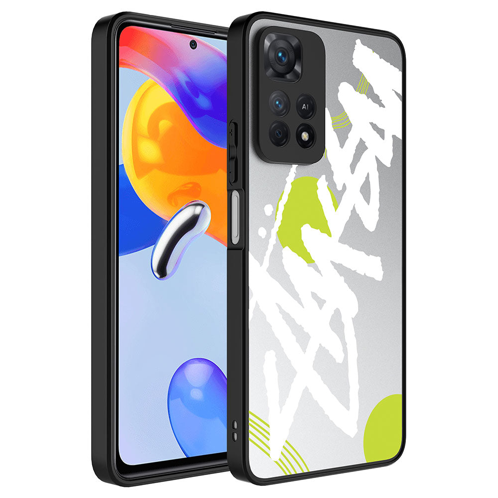 Xiaomi Redmi Note 11 Pro 5G Kılıf Aynalı Desenli Kamera Korumalı Parlak Zore Mirror Kapak Ayna