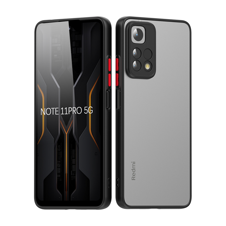 Xiaomi Redmi Note 11 Pro 5G Kılıf Zore Hux Kapak Lacivert
