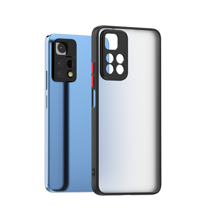 Xiaomi Redmi Note 11 Pro 5G Kılıf Zore Hux Kapak Lacivert