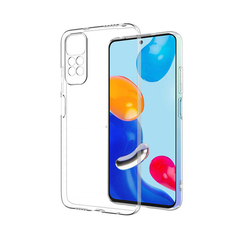 Xiaomi Redmi Note 11 Pro 5G Kılıf Zore Kamera Korumalı Süper Silikon Kapak Renksiz