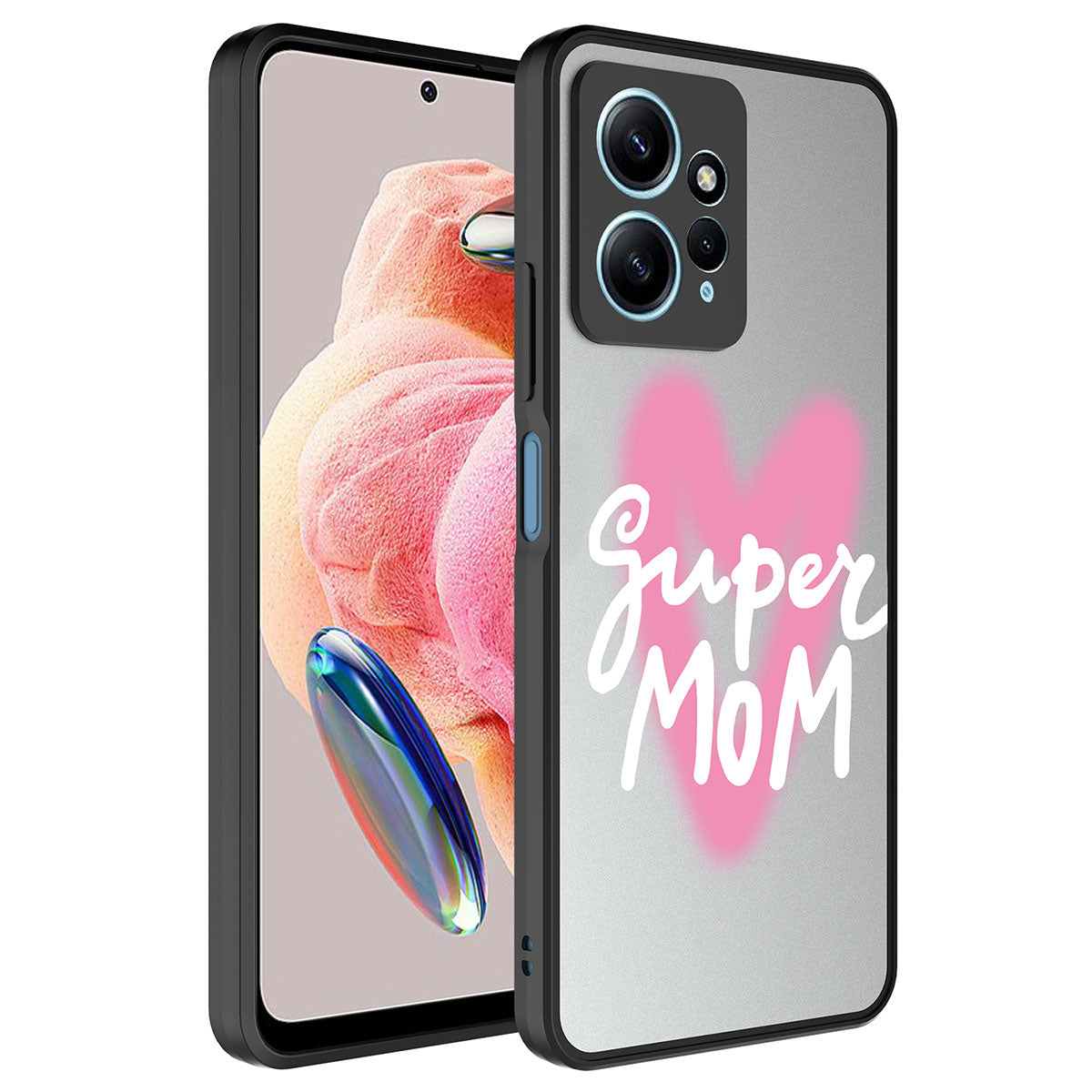 Xiaomi Redmi Note 12 4G Kılıf Aynalı Desenli Kamera Korumalı Parlak Zore Mirror Kapak Seyahat