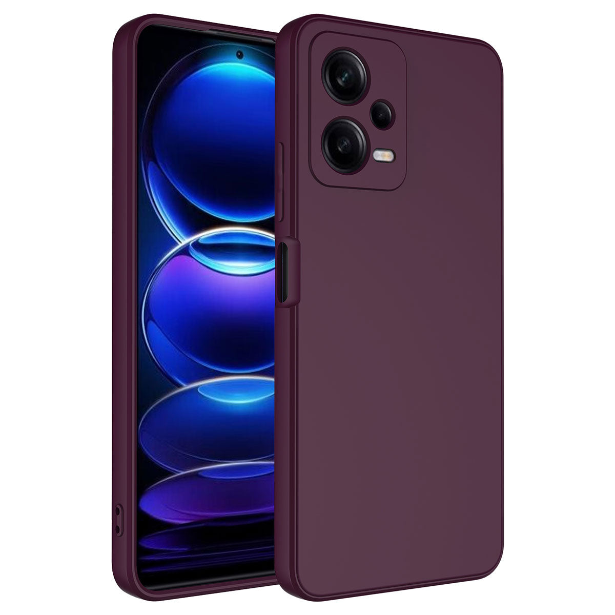Xiaomi Redmi Note 12 5G Kılıf Zore Mara Lansman Kapak Koyu Mor