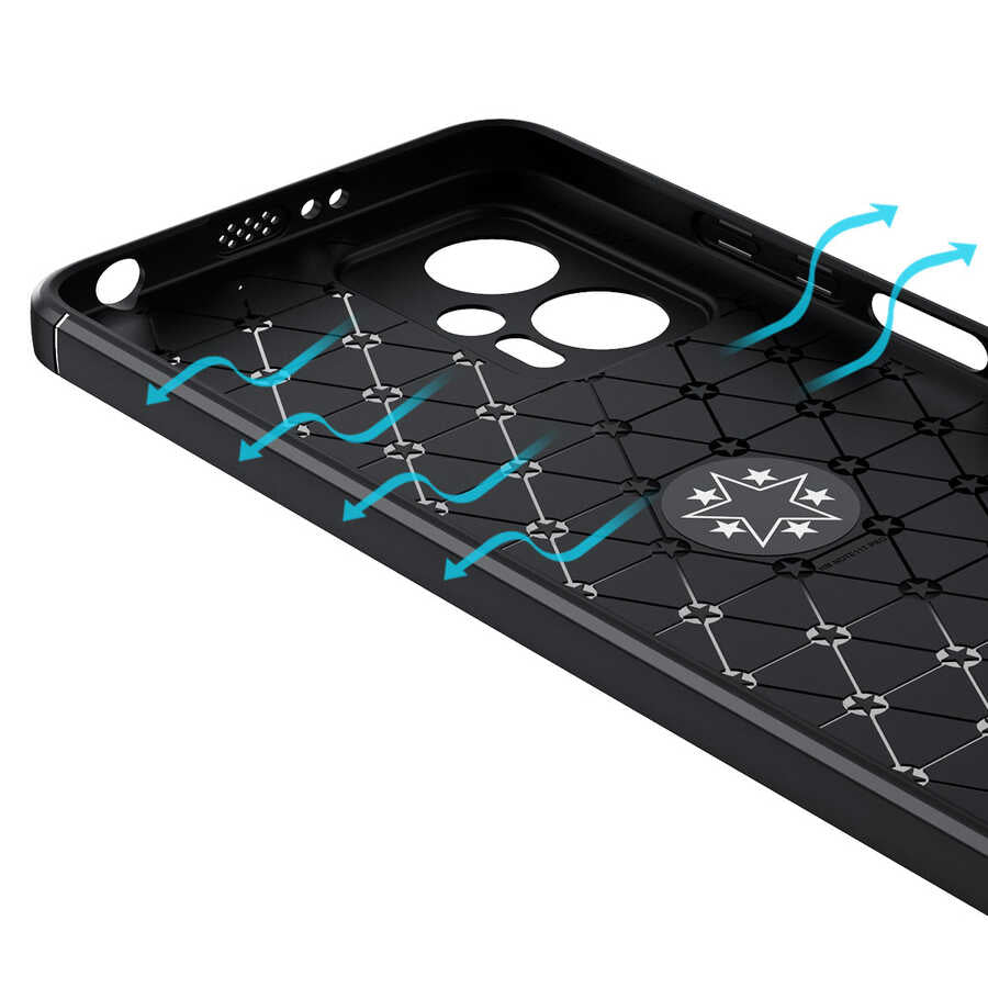 Xiaomi Redmi Note 12 5G Kılıf Zore Ravel Silikon Kapak Mavi