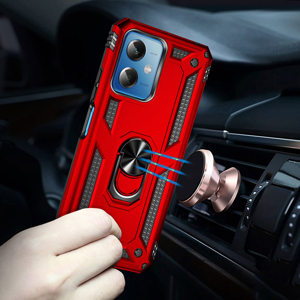 Xiaomi Redmi Note 12 5G Kılıf Zore Vega Kapak Siyah