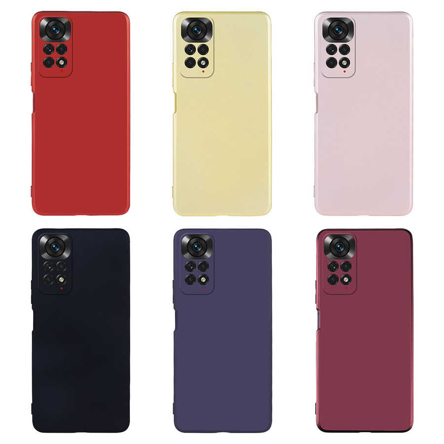 Xiaomi Redmi Note 12 Pro 4G Kılıf Zore Premier Silikon Kapak Gold