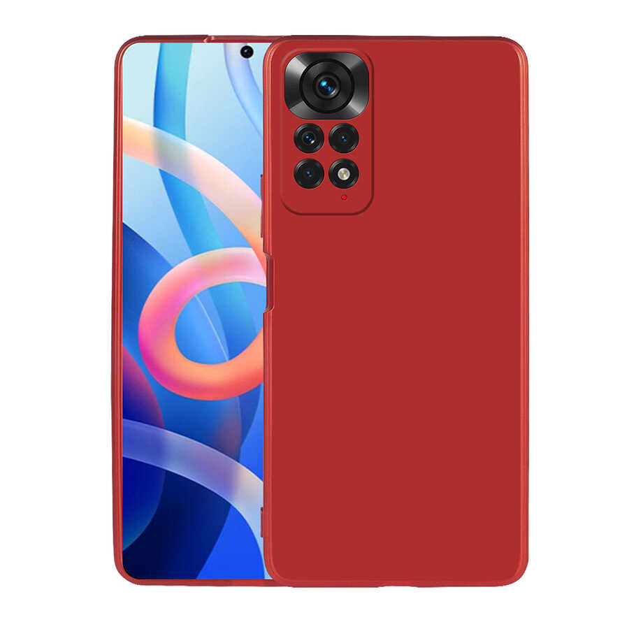 Xiaomi Redmi Note 12 Pro 4G Kılıf Zore Premier Silikon Kapak Kırmızı