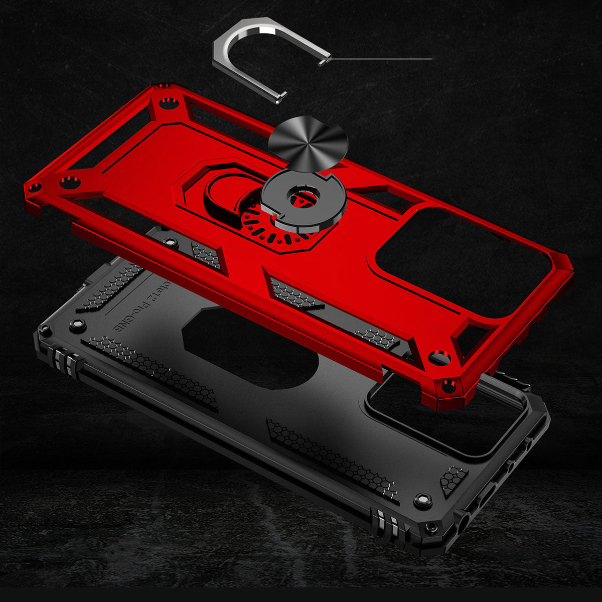 Xiaomi Redmi Note 12 Pro 5G Kılıf Zore Vega Kapak Kırmızı
