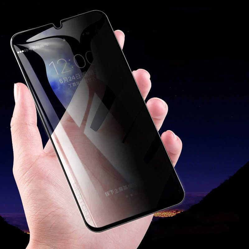 Xiaomi Redmi Note 12 Pro 5G Zore New 5D Privacy Temperli Ekran Koruyucu Siyah