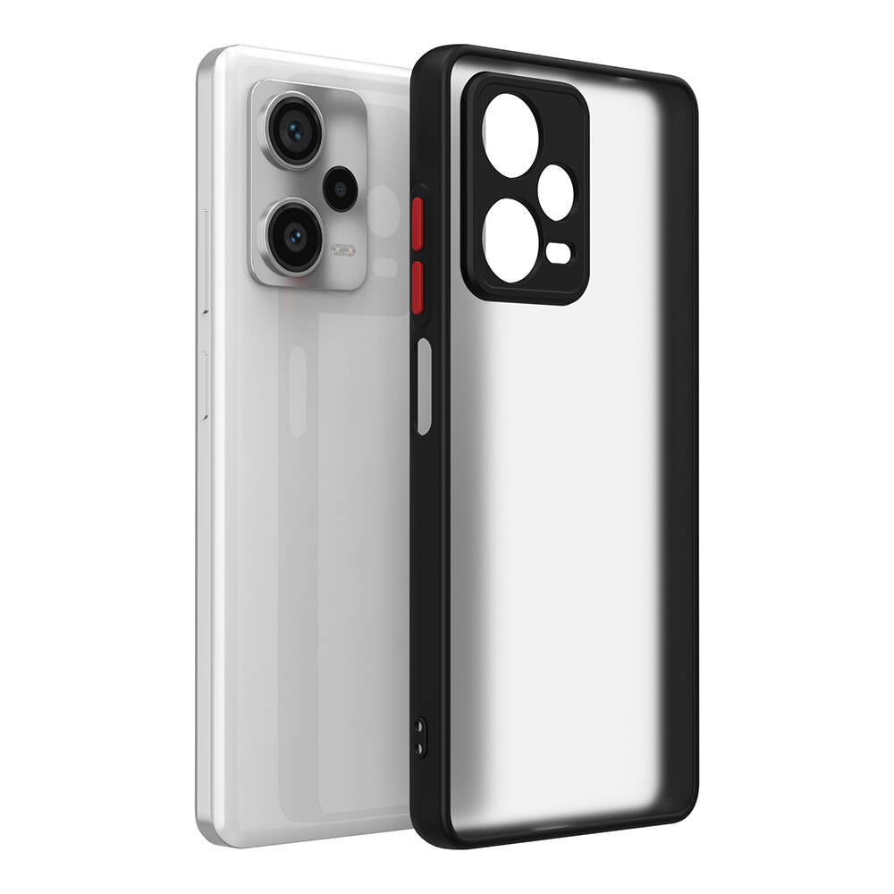 Xiaomi Redmi Note 12 Pro Plus 5G Kılıf Zore Hux Kapak Siyah