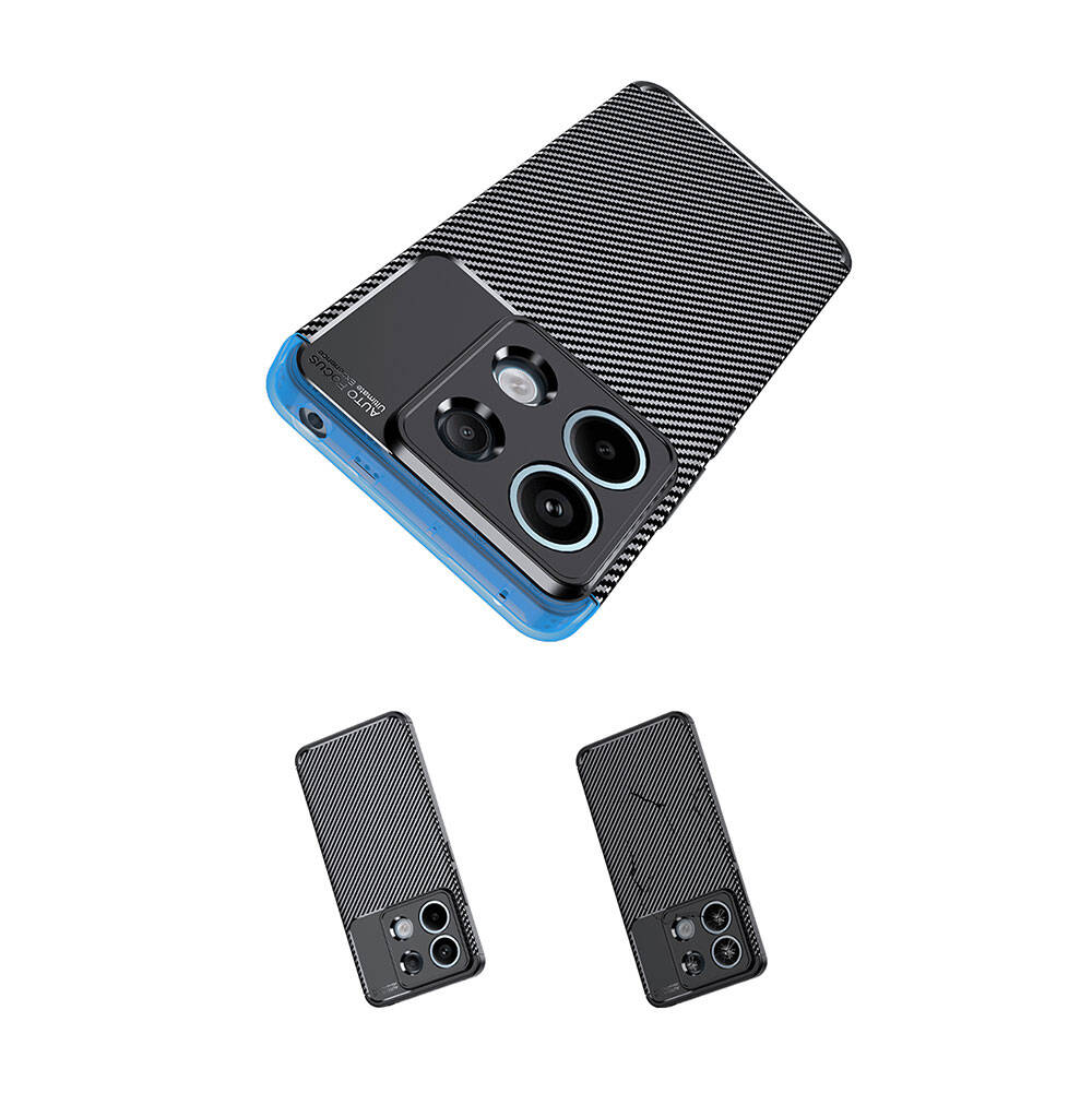 Xiaomi Redmi Note 13 Pro 5G Kılıf Zore Negro Silikon Kapak Siyah