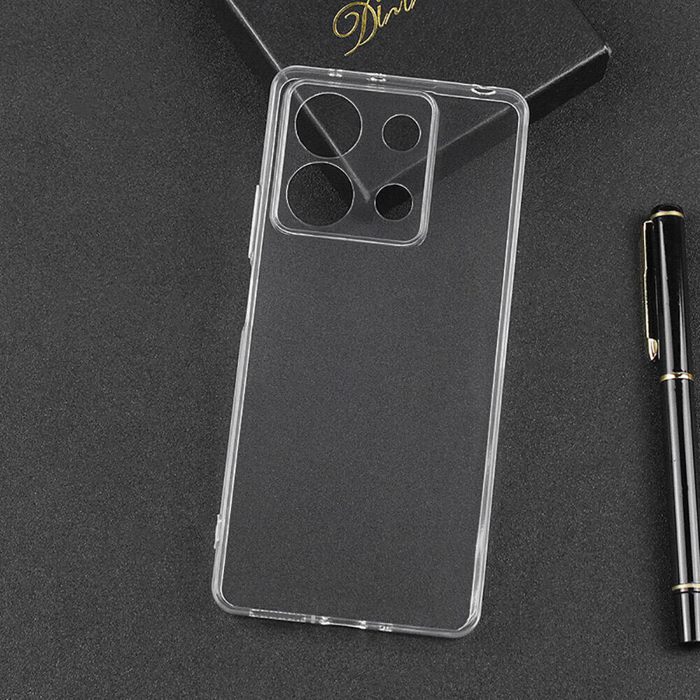 Xiaomi Redmi Note 13 Pro 5G Kılıf Zore Süper Silikon Kapak Renksiz