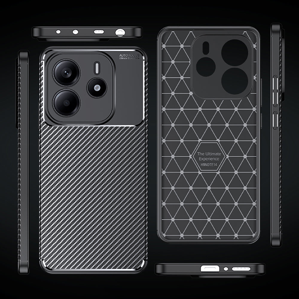 Xiaomi Redmi Note 14 Kılıf Zore Negro Silikon Kapak Siyah