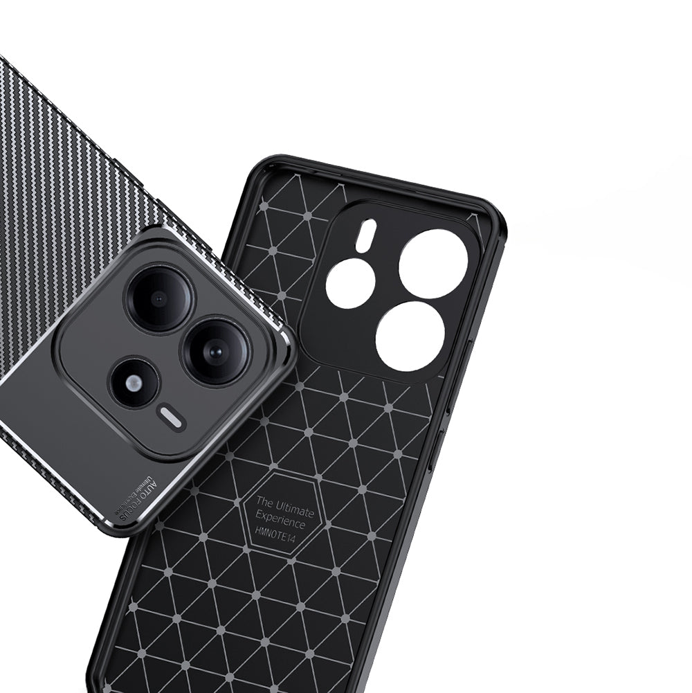Xiaomi Redmi Note 14 Kılıf Zore Negro Silikon Kapak Siyah