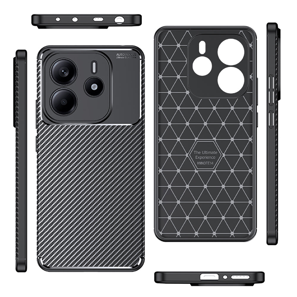 Xiaomi Redmi Note 14 Kılıf Zore Negro Silikon Kapak Siyah
