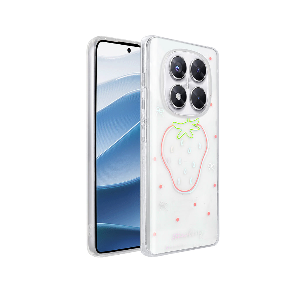 Xiaomi Redmi Note 14 Pro 4G Kılıf Şeffaf Figürlü Zore Folk Sert Kapak Kalp