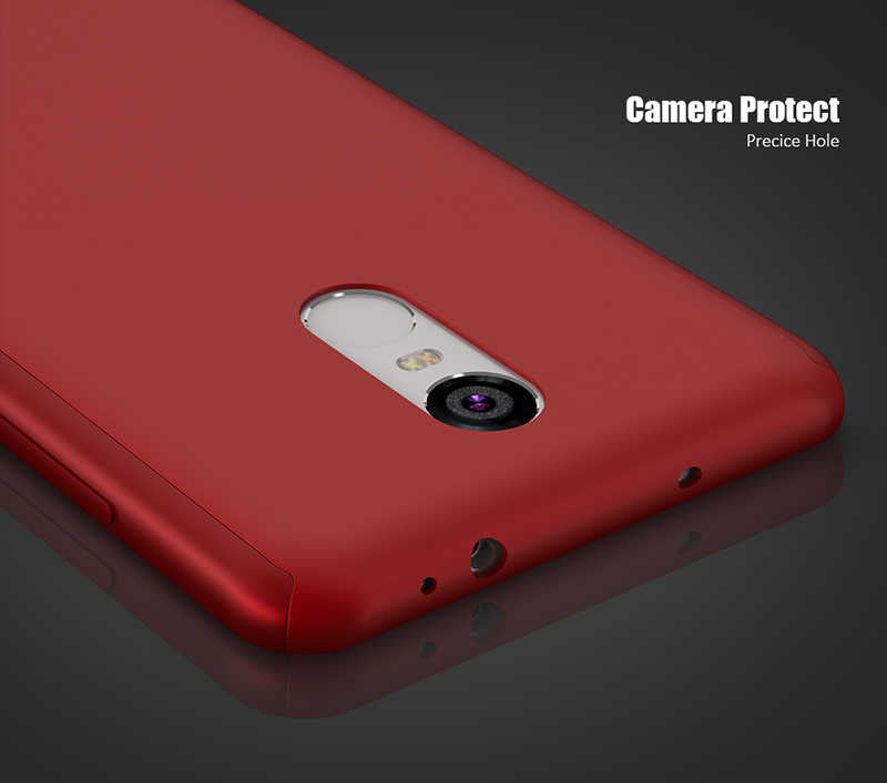 Xiaomi Redmi Note 4X Kılıf Zore 360 3 Parçalı Rubber Kapak Rose Gold