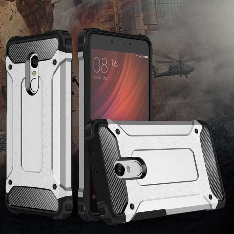 Xiaomi Redmi Note 4X Kılıf Zore Crash Silikon Kapak Gri