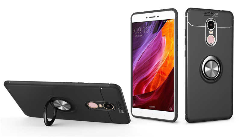 Xiaomi Redmi Note 4X Kılıf Zore Ravel Silikon Kapak Siyah-Mavi