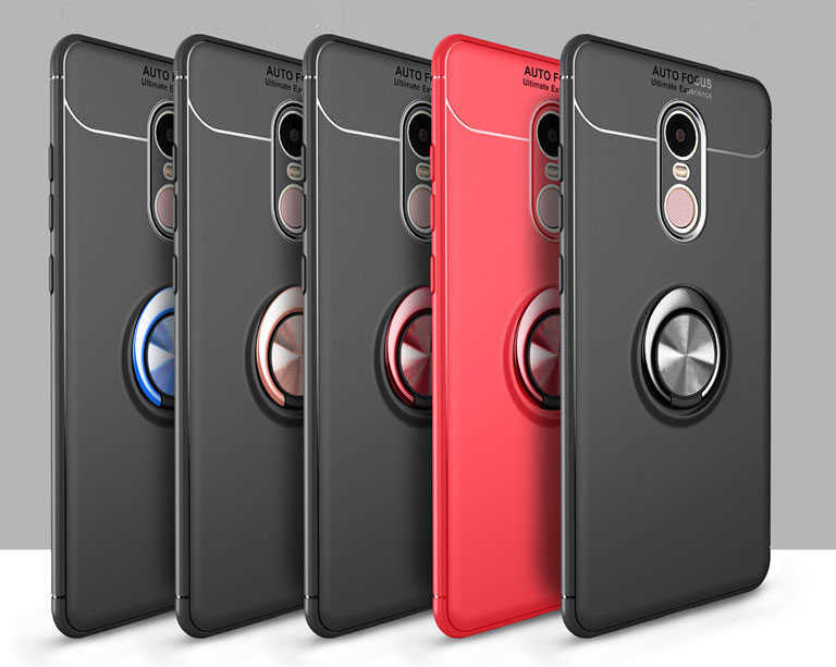Xiaomi Redmi Note 4X Kılıf Zore Ravel Silikon Kapak Siyah-Mavi