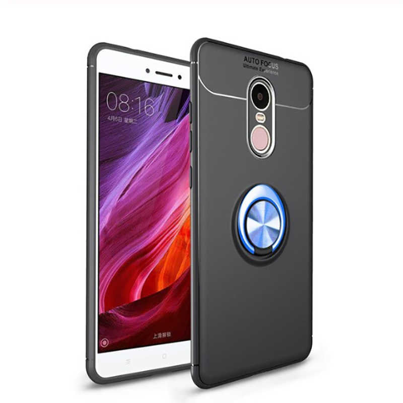 Xiaomi Redmi Note 4X Kılıf Zore Ravel Silikon Kapak Siyah-Mavi