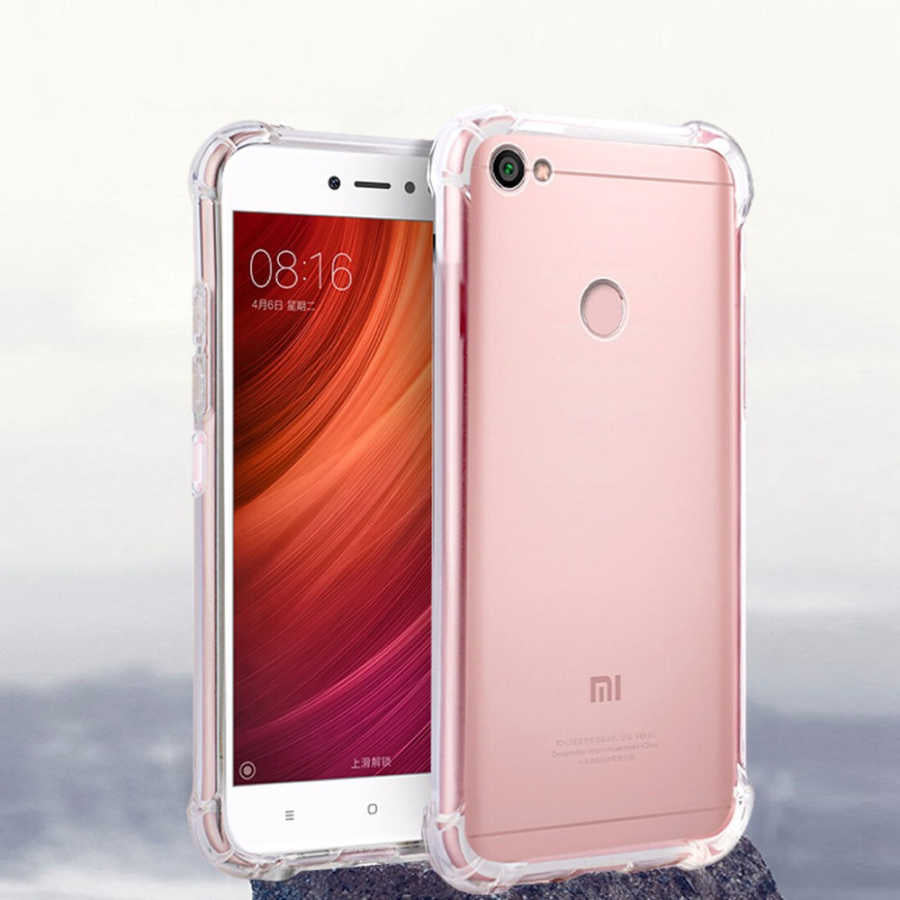 Xiaomi Redmi Note 5A Kılıf Zore Nitro Anti Shock Silikon Renksiz