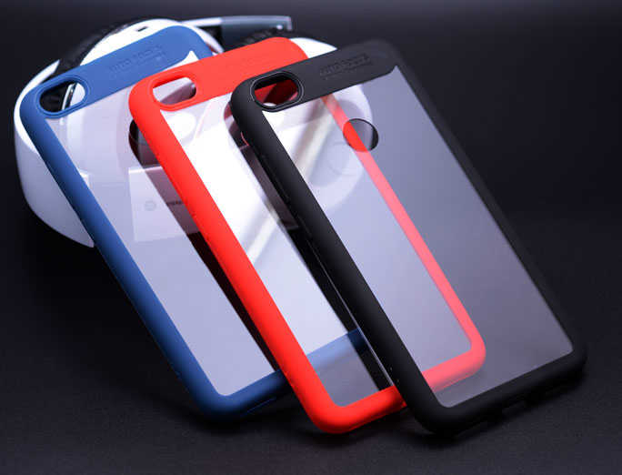 Xiaomi Redmi Note 5A Kılıf Zore Buttom Kapak Kırmızı