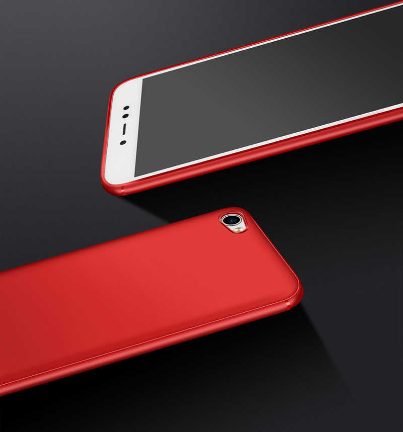 Xiaomi Redmi Note 5A Kılıf Zore İmax Silikon Kamera Korumalı Kırmızı