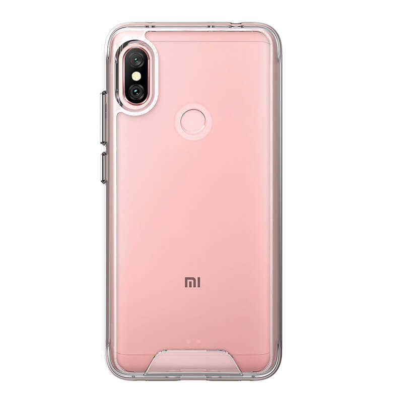 Xiaomi Redmi Note 6 Pro Kılıf Zore Gard Silikon Renksiz