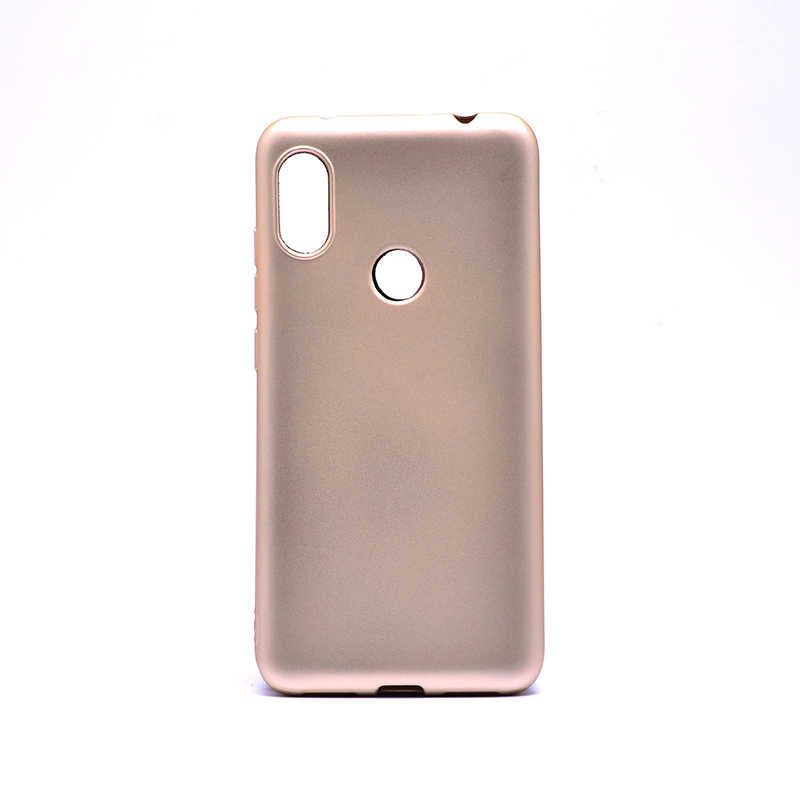 Xiaomi Redmi Note 6 Pro Kılıf Zore Premier Silikon Kapak Gold