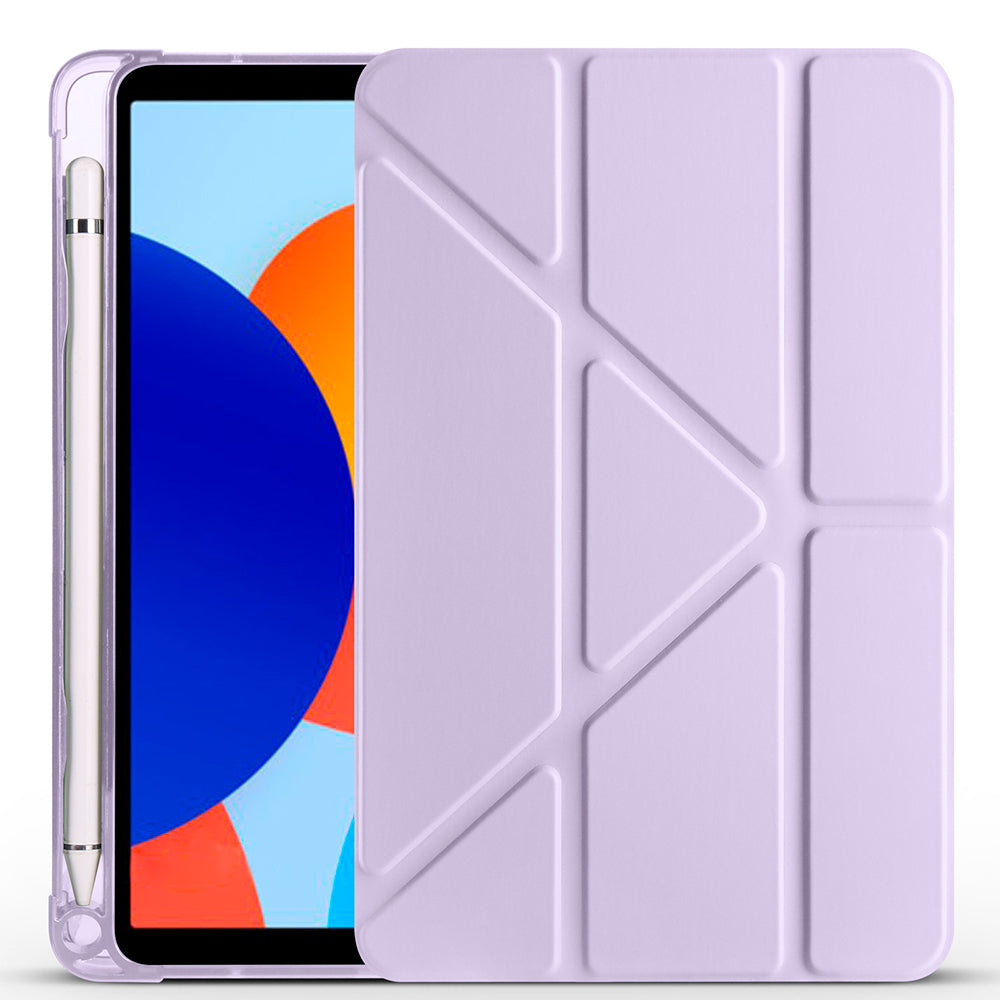 Xiaomi Redmi Pad SE 8.7 Kılıf Zore Tri Folding Kalem Bölmeli Standlı Kılıf Siyah