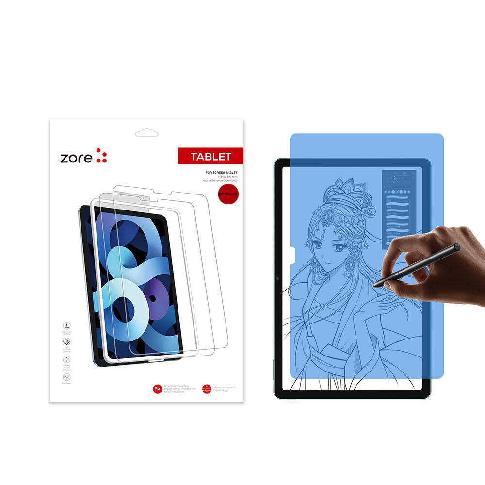 Xiaomi Redmi Pad SE Kağıt Hisli Mat Zore Paper-Like Ekran Koruyucu Renksiz