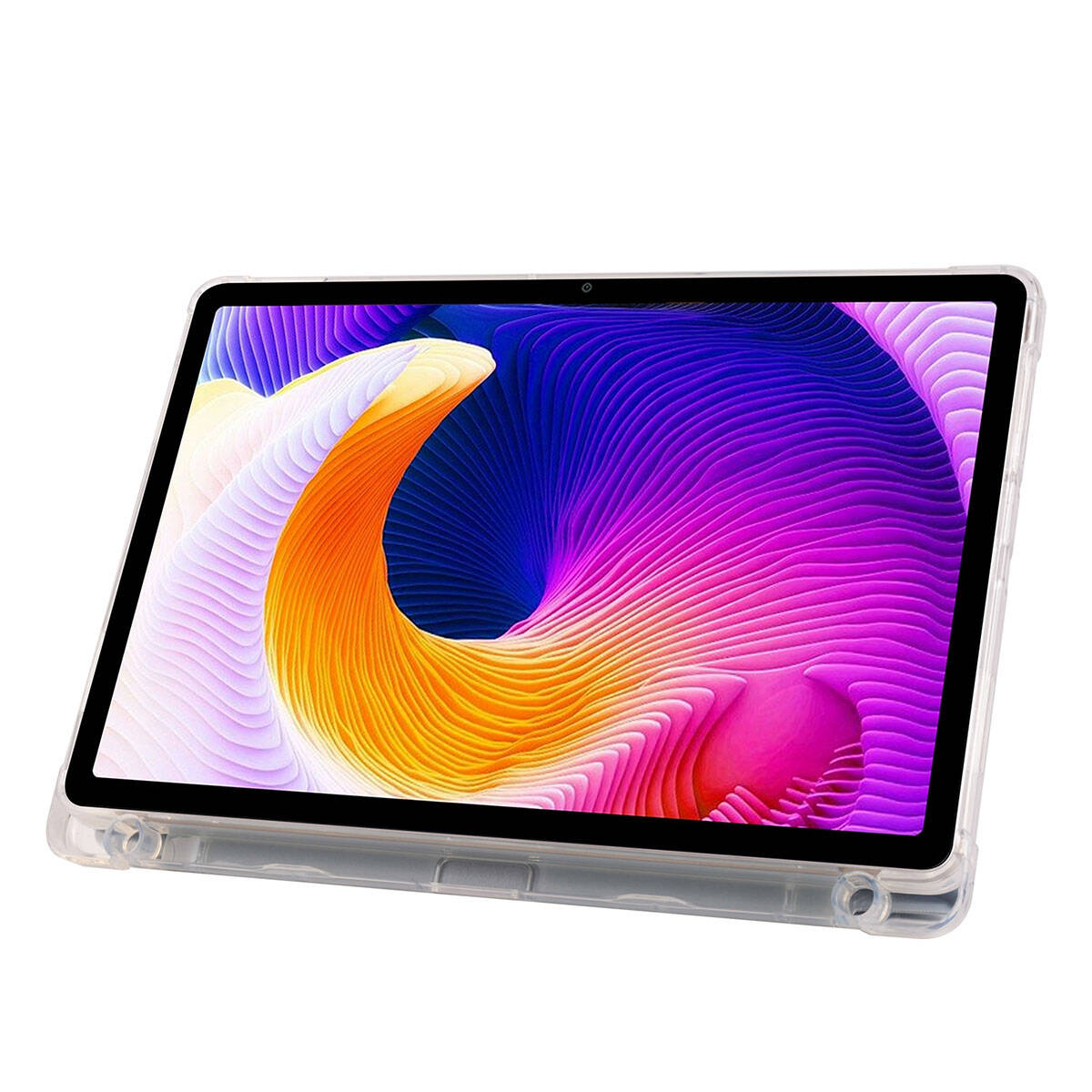 Xiaomi Redmi Pad SE Kılıf Zore Tri Folding Kalem Bölmeli Standlı Kılıf Lacivert