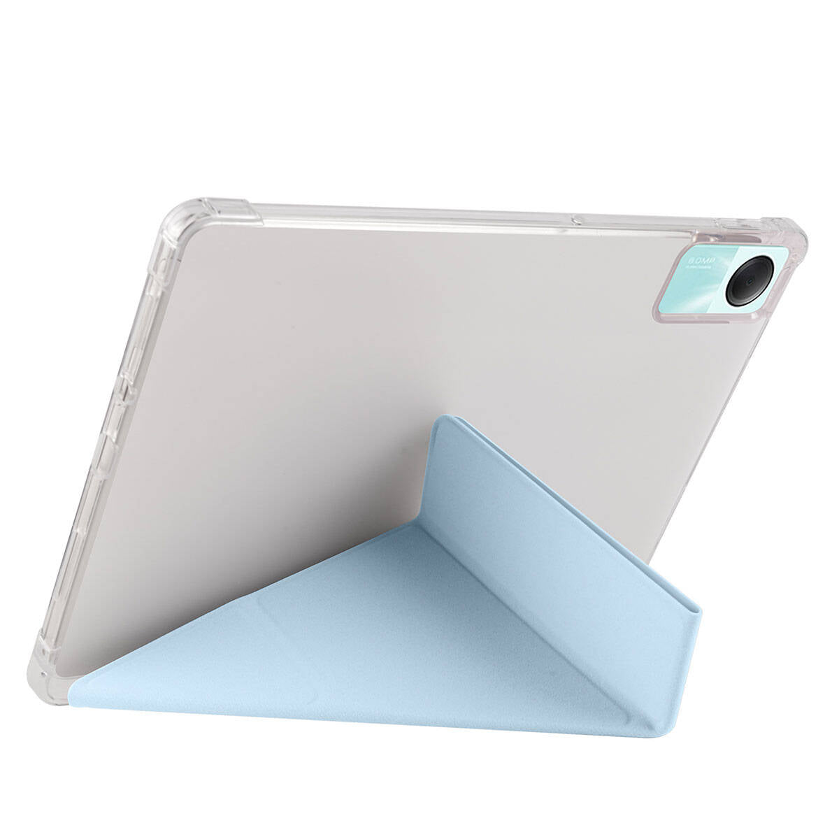 Xiaomi Redmi Pad SE Kılıf Zore Tri Folding Kalem Bölmeli Standlı Kılıf Lacivert