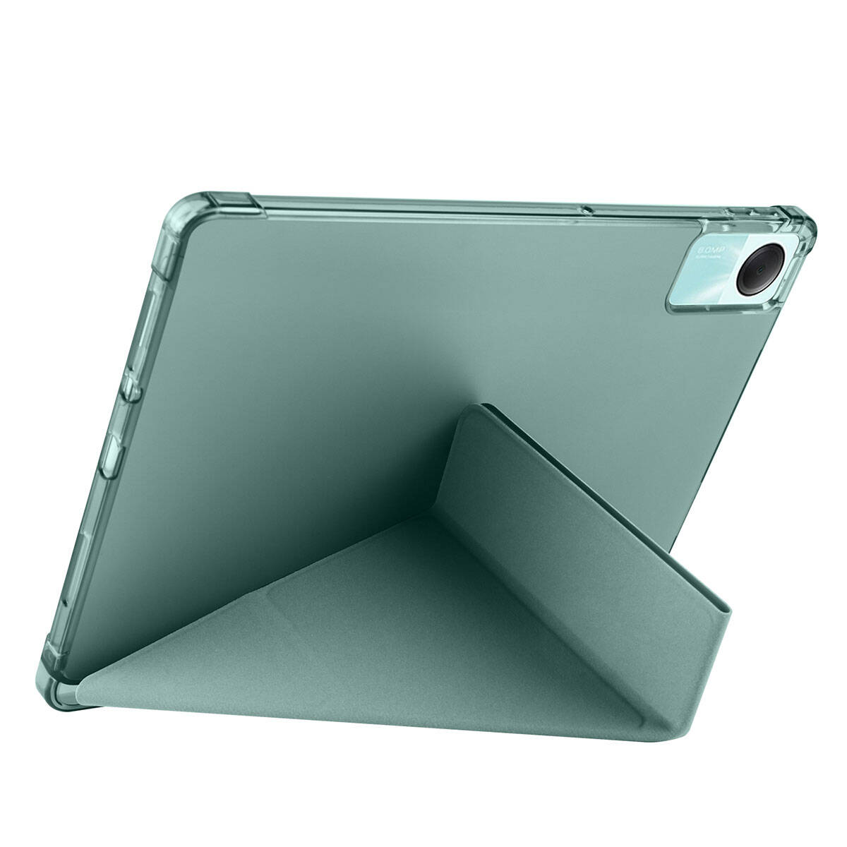 Xiaomi Redmi Pad SE Kılıf Zore Tri Folding Kalem Bölmeli Standlı Kılıf Rose Gold