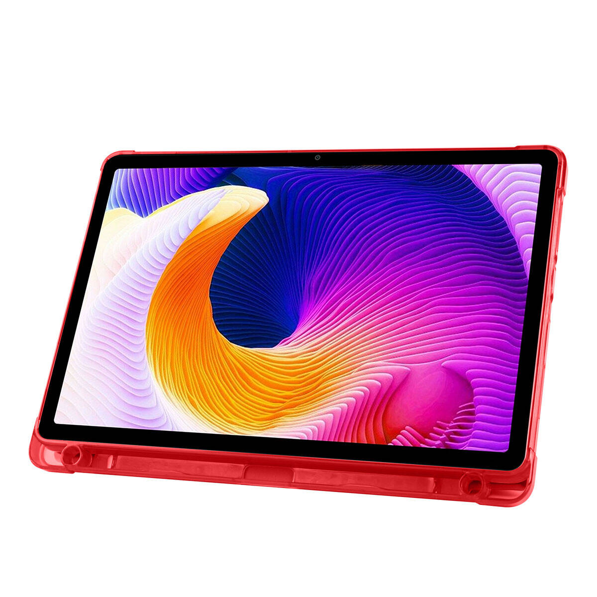 Xiaomi Redmi Pad SE Kılıf Zore Tri Folding Kalem Bölmeli Standlı Kılıf Koyu Yeşil