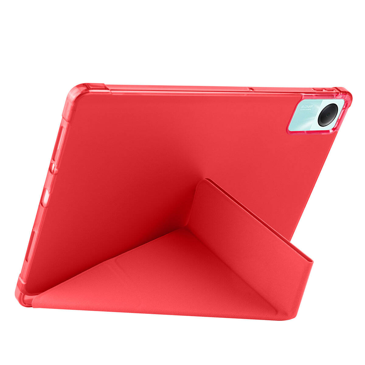 Xiaomi Redmi Pad SE Kılıf Zore Tri Folding Kalem Bölmeli Standlı Kılıf Mavi