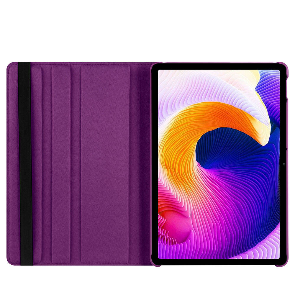 Xiaomi Redmi Pad SE Zore Dönebilen Standlı Kılıf Mor